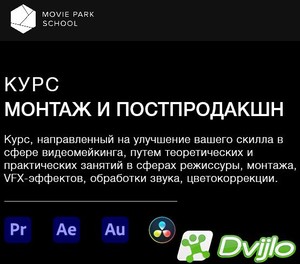 Скачать Movie Park School / Монтаж и постпродакшн (2020) ПКRec торрент