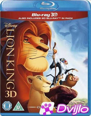 Скачать Король Лев / The Lion King (1994) Blu-ray 3D (3D/2D/(1080p) то